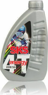 SKS Energy 4T 20W-50 Λάδι Μοτοσυκλέτας για Τετράχρονους Κινητήρες 1lt