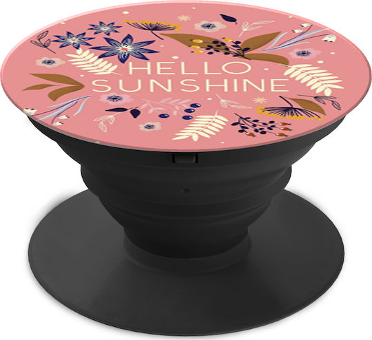 Pop Socket Κινητού Hello Sunshine Ροζ