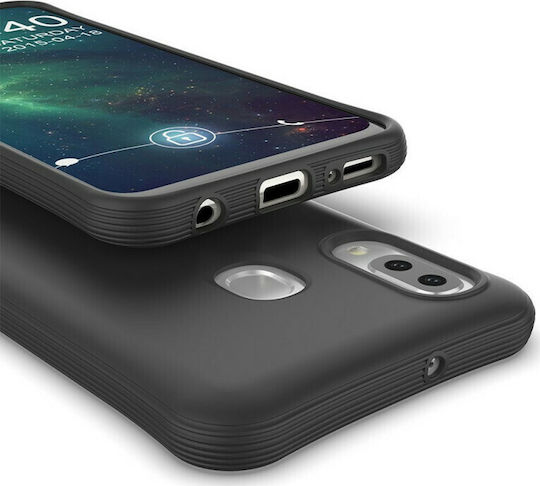 Hurtel Soft Color Back Cover Silicon Negru (Galaxy A20e)