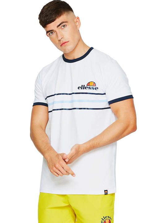 Ellesse Gentario Herren Sport T-Shirt Kurzarm Weiß