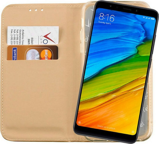 Volte-Tel Pocket Magnet Book Piele artificială Auriu (Redmi Note 5)