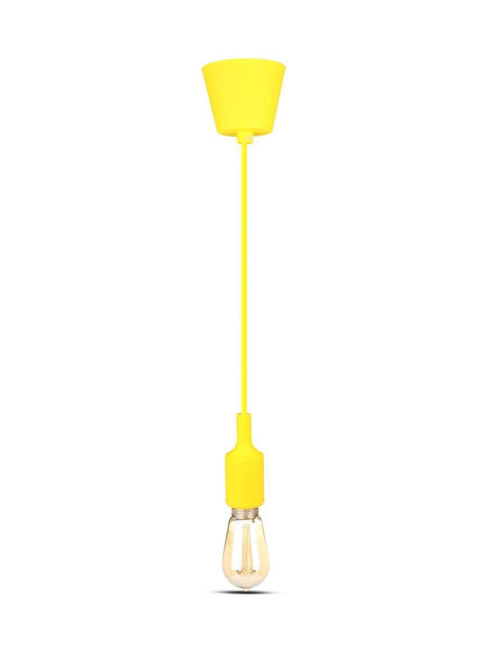 V-TAC Pendant Light Yellow with Socket E27