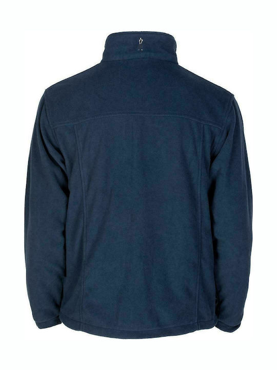 STOP Kedros Ζακέτα Εργασίας Fleece Ψύχους Navy Μπλε