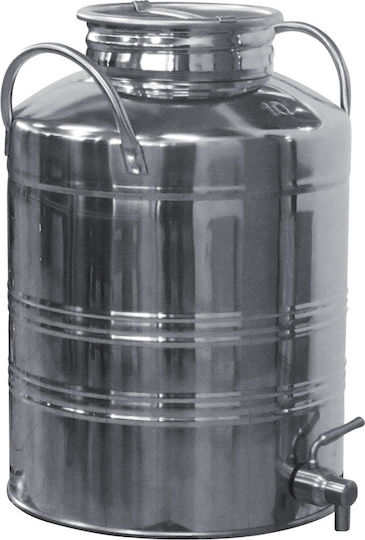 Maffei Stainless Steel Container with Screw Lid 10lt 15009