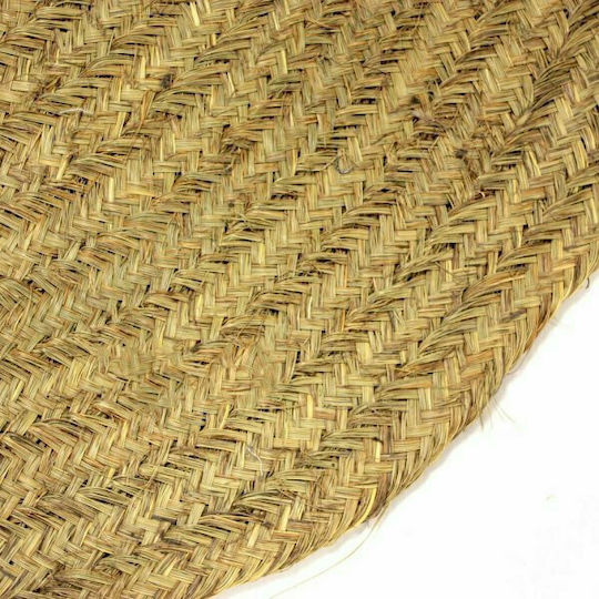 Synchronia Teppich Rund Sommer Korbweide Beige