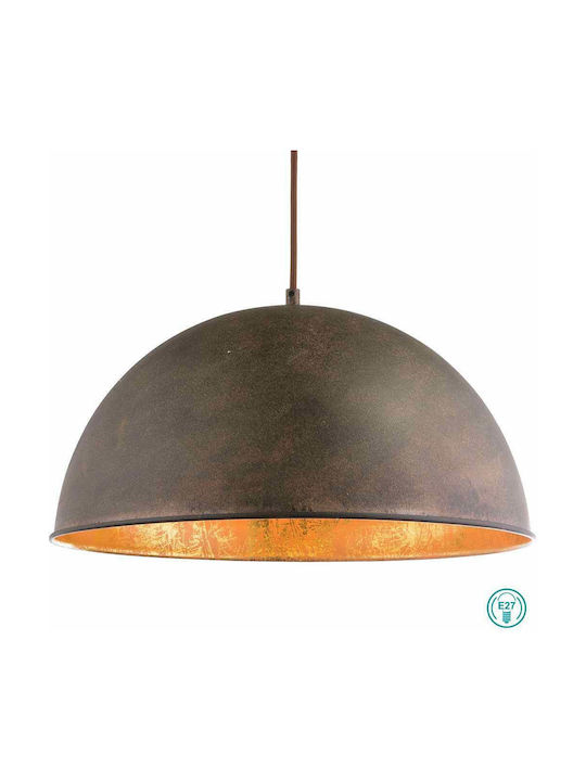 Globo Lighting Pendant Light Single-Light for Socket E27 Brown