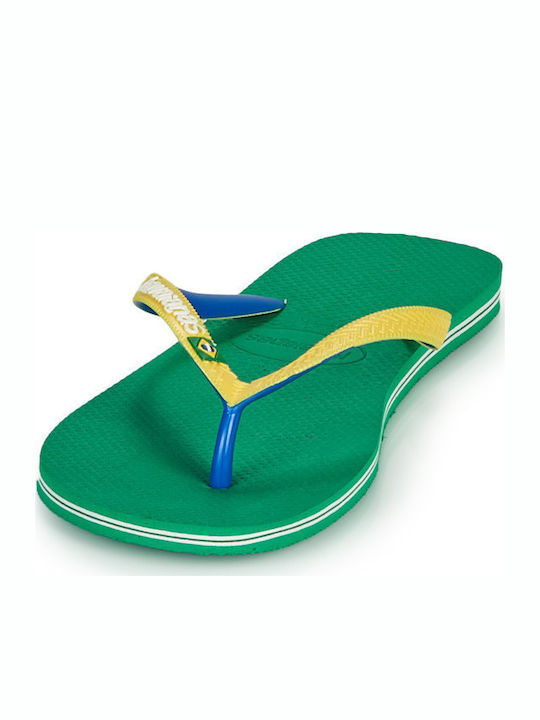 Brasil Mix Men's Flip Flops Green