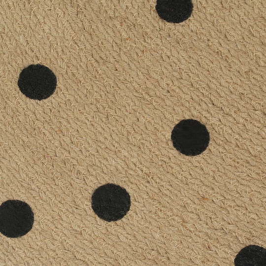 vidaXL Handmade Rug Round Summer Wicker Beige