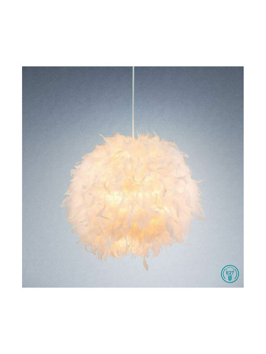 Globo Lighting Pendant Light White with Socket E27 45x450cm
