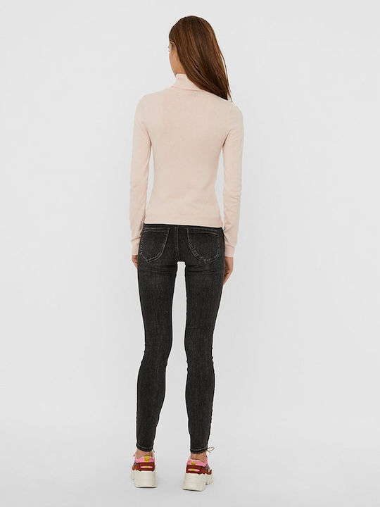 Vero Moda Women's Blouse Long Sleeve Turtleneck Sepia Rose