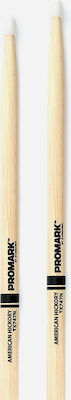 Promark Hickory Μπαγκέτες Ντραμς Classic 747 5A με Σχήμα Μύτης Oval Tip