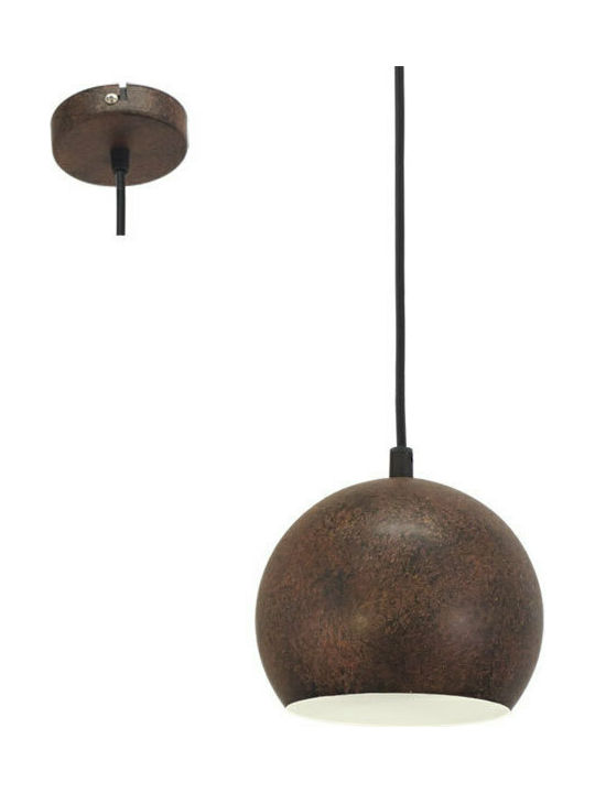 Eglo Petto Pendant Light Single-Light for Socket E14, E.14 Brown