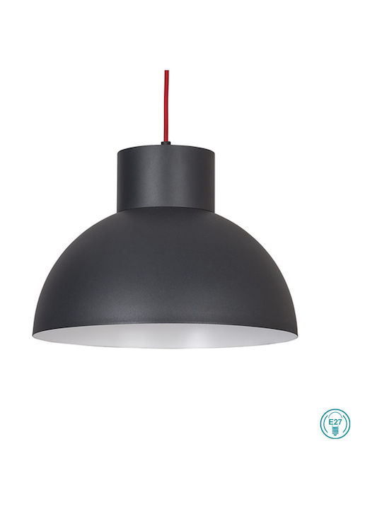 Nowodvorski Works Graphite Pendant Light Single-Light Bell for Socket E27 Gray