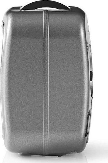 Nedis Nedis Tabletop Clock with Indicators Plastic with Alarm Clock Grey CLDK005GY