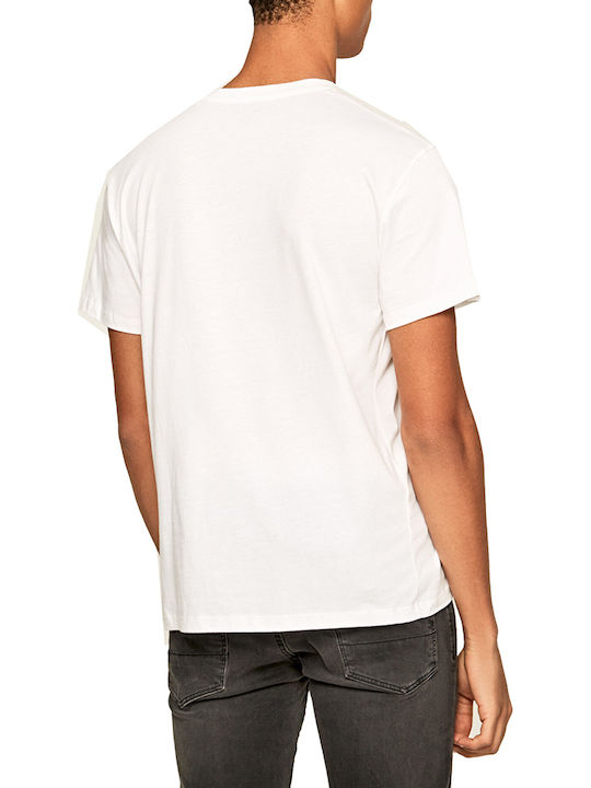 Pepe Jeans Montana Men's Short Sleeve T-shirt White