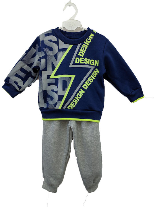 Trax Kids Sweatpants Set Blue 2pcs