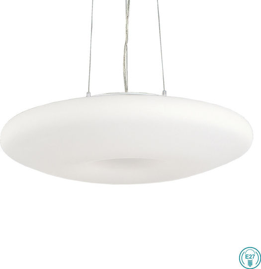 Ideal Lux Glory SP3 D70 Adjustable Pendant Light White for 5 Bulbs E27 60x70x25cm