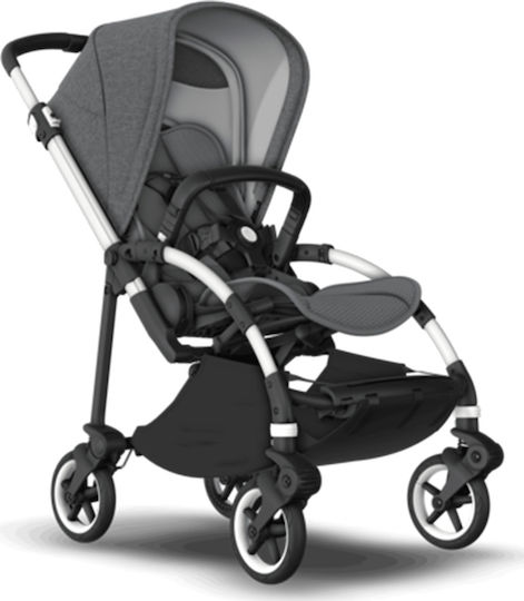 Bugaboo Bee 6 Baby Stroller Suitable from 6+ Months Alu Grey - Grey Melange