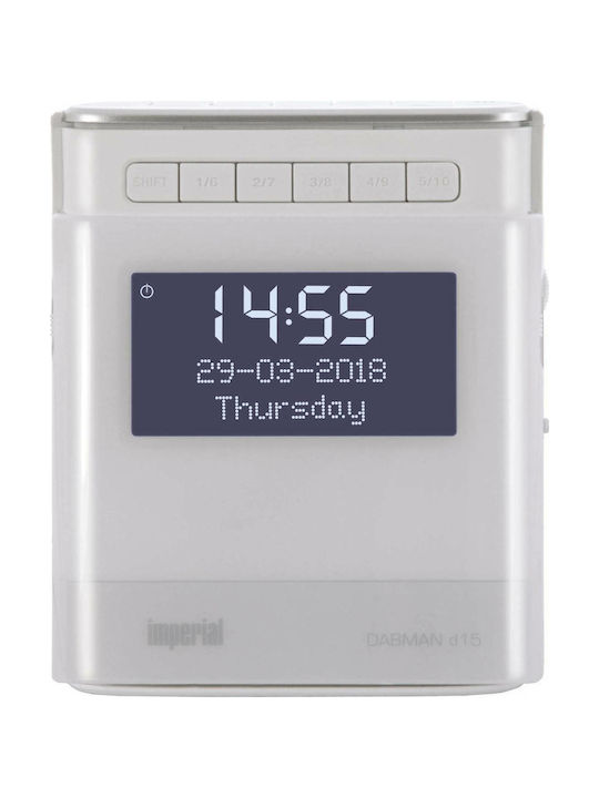 Imperial Dabman D15 Tabletop Digital Clock White 22-274-00