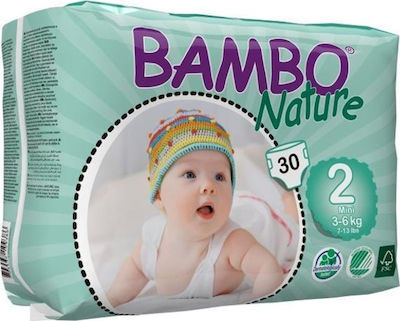 Bambo Nature Tape Diapers Mini No. 2 for 3-6 kgkg 30pcs