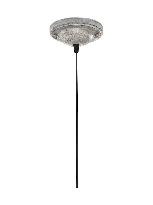 Trio Lighting Jasmin Adjustable Pendant Light Gray with Socket E14, E.14