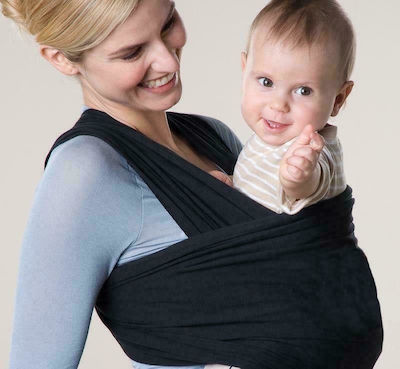 Amazonas Μάρσιπος Wrap Sling Black με Μέγιστο Βάρος 9kg