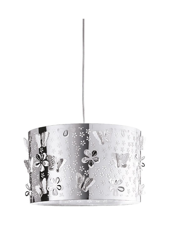 Fan Europe Pendant Light Single-Light for Socket E27 Silver