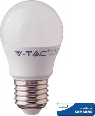 V-TAC VT-290 LED Lampen für Fassung E27 und Form G45 Kühles Weiß 600lm 1Stück