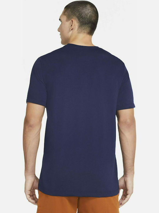 Nike Men's Athletic T-shirt Short Sleeve Dri-Fit Navy Blue