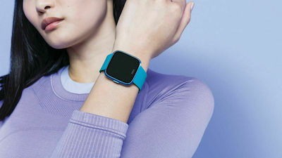 Fitbit Versa Lite Aluminiu 36mm Rezistent la apă Ceas inteligent cu pulsometru (Marina Blue)