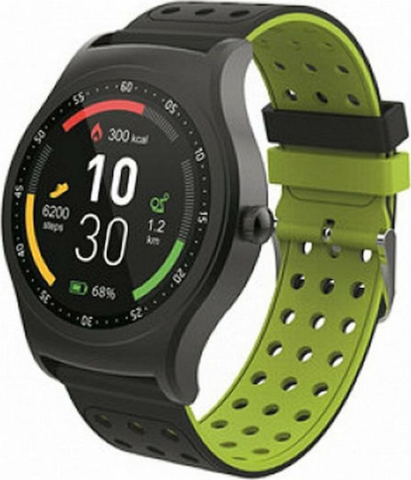 Denver SW-450 Smartwatch με Παλμογράφο (Μαύρο)