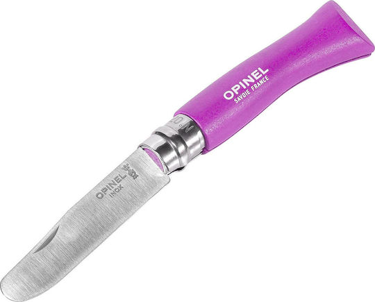 Opinel No.07 Σουγιάς Ροζ σε Θήκη