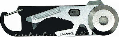 True Utility Dawg Multi-tool Keychain Black Total Length 8.3pcs in Sheath