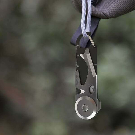 True Utility Dawg Multitool Breloc Negru Cu Husă