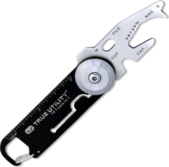 True Utility Dawg Multitool Breloc Negru Cu Husă