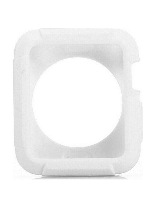 TPU Case White (Apple Watch 38mm/40mm) Силиконов Калъф в Бял цвят за Apple Watch 38мм