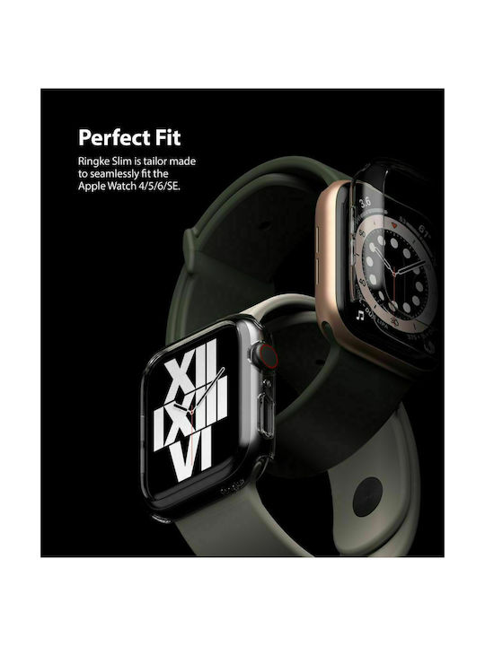 Ringke Slim 2-Pack Plastikhülle in Schwarz Farbe für Apple Watch 44mm