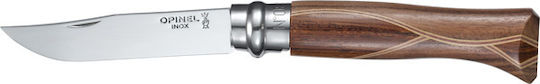 Opinel No.08 Pocket Knife Educational Brown with Sheath