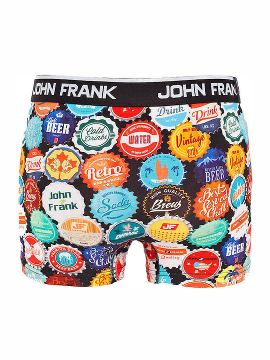 John Frank Beer Cap Men's Boxer Multicolour with Patterns