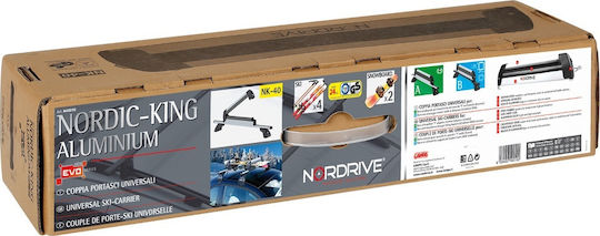Nordrive Nordic-King Car Ski Mounts Suitable for 4 Ski Pairs or 2 Snowboards