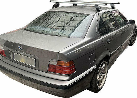 Menabo Autodachträger Aluminium 112cm für BMW Serie 3 4D 2024 mit Dachträgerfüßen
