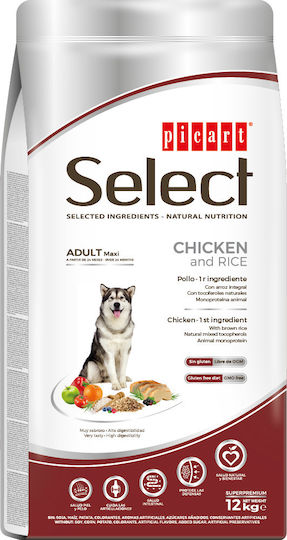 Picart Select Adult Large Breeds 15kg Ξηρά Τροφή για Ενήλικους Σκύλους Μεγαλόσωμων Φυλών με Κοτόπουλο