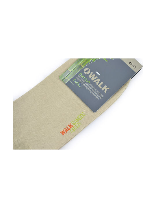 Walk Unisex Plain Socks Beige