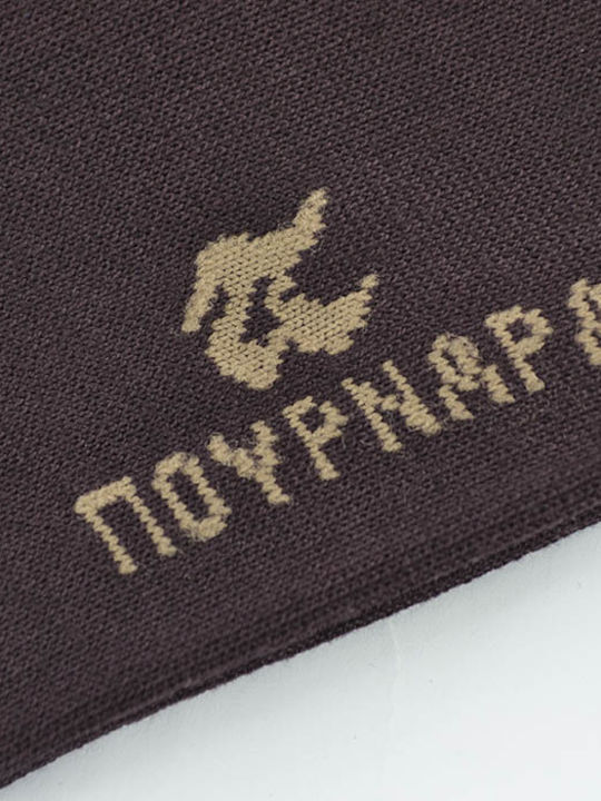 Pournara Ανδρικές Μονόχρωμες Κάλτσες Μπορντό