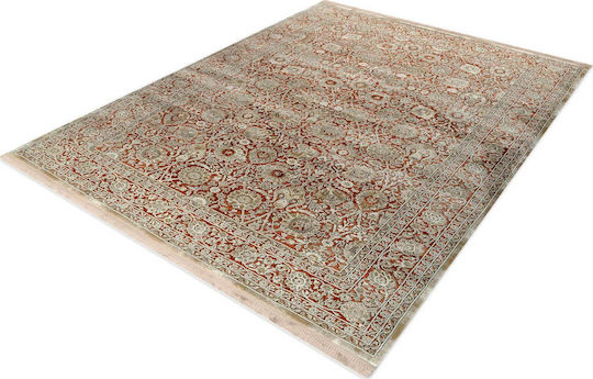 Tzikas Carpets 20618-270 με Κρόσια 133x190cm Μπεζ-καφε