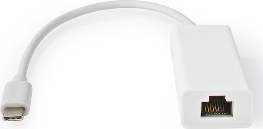 Nedis CCGT64951WT02 Αντάπτορας Δικτύου USB-C με Ενσύρματη Σύνδεση Ethernet