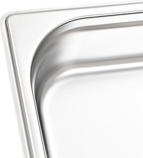vidaXL Σκεύος Gastronorm Ανοξείδωτο GN1/3 με Βάθος 65mm (8τμχ) Τεμ Gn Χιλ Ατσάλι