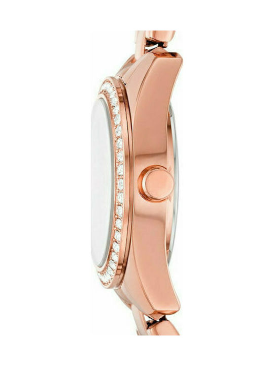 DKNY Nolita Watch with Pink Gold Metal Bracelet
