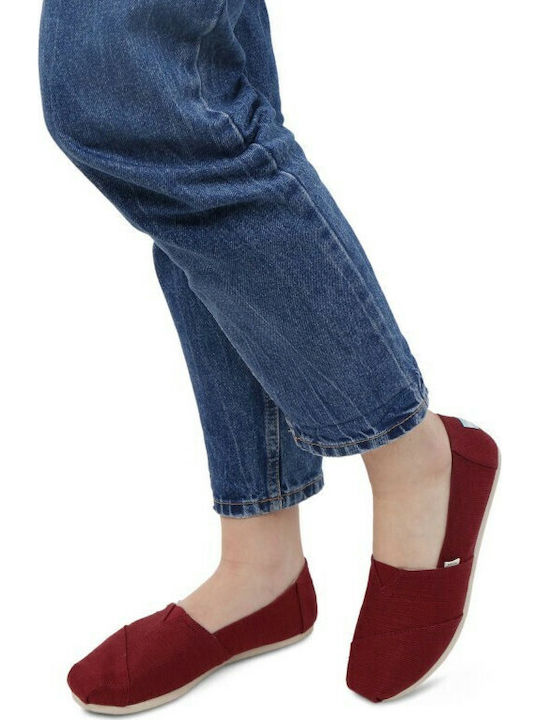 Din material textil Espadrile dama în culoarea Roșu