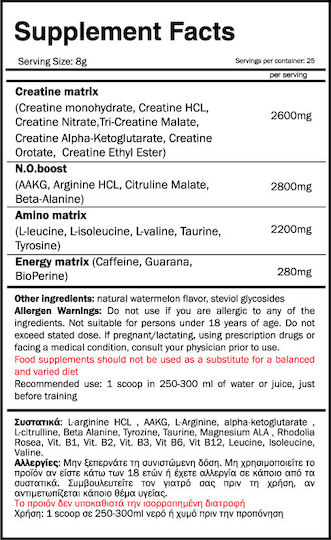 GoldTouch Nutrition Adreno Stack Supliment Pre Workout 200gr Blueberry